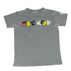 Disneyland Resort Paris Mickey T-shirt women’s small peace gray spell out rare